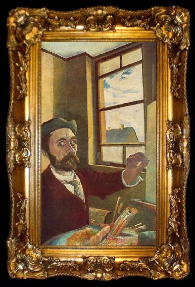 framed  Tivadar Kosztka Csontvary Self-portrait, ta009-2